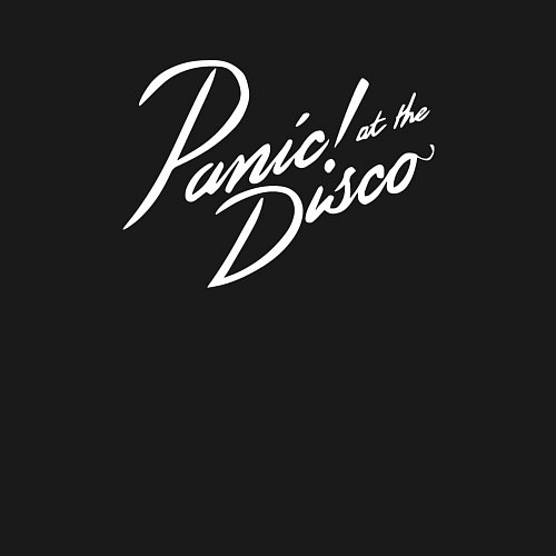 Мужской свитшот Panic at the disco - logo / Черный – фото 3