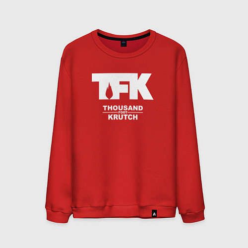 Мужской свитшот Thousand Foot Krutch - logo / Красный – фото 1
