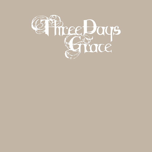 Мужской свитшот Three Days Grace - logo / Миндальный – фото 3