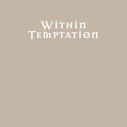 Свитшот хлопковый мужской Within Temptation: logo, цвет: миндальный — фото 2