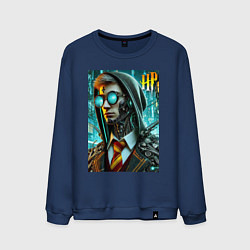 Мужской свитшот Cyber Harry Potter - ai art fantasy