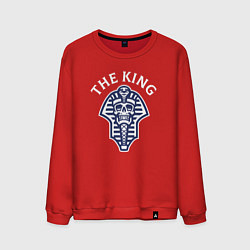 Свитшот хлопковый мужской Dead king, цвет: красный