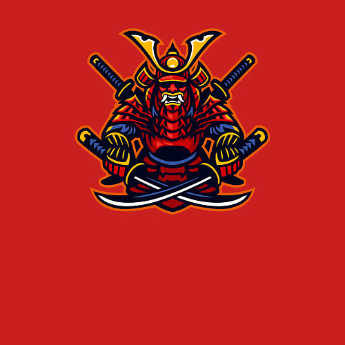 Мужской свитшот Angry samurai / Красный – фото 3