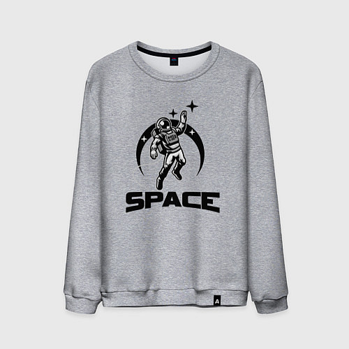 Мужской свитшот Space mood / Меланж – фото 1