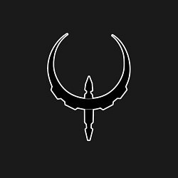 Свитшот хлопковый мужской Чёрно-белый знак quake, цвет: черный — фото 2