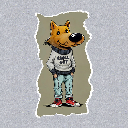 Мужской свитшот Чилловый пацык / Меланж – фото 3