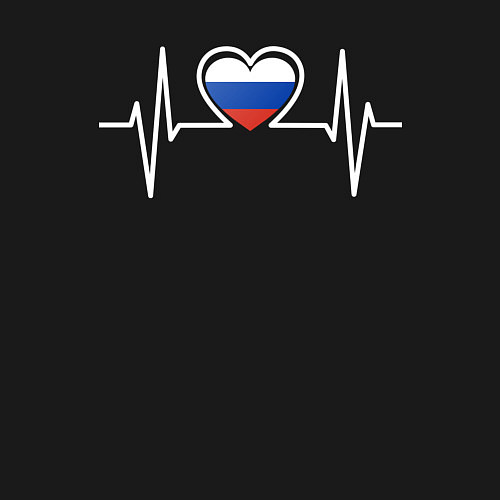 Мужской свитшот Россия в сердце / Черный – фото 3