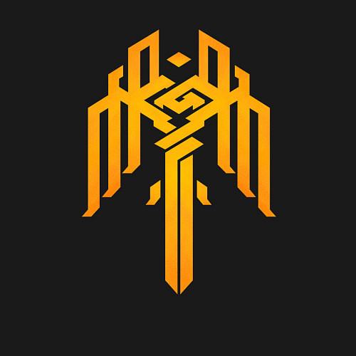 Мужской свитшот Сrest Kirkwall - Dragon age / Черный – фото 3