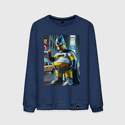 Мужской свитшот Бэтсимпсон купил в фастфуде картофель фри