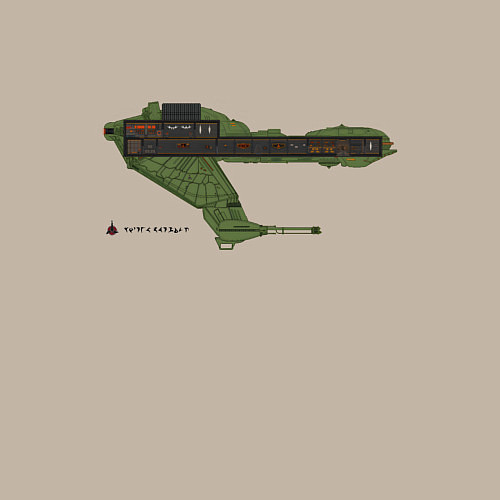 Мужской свитшот Клингонская хищная птица / Миндальный – фото 3