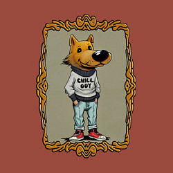 Свитшот хлопковый мужской Чиловый пацык, цвет: кирпичный — фото 2