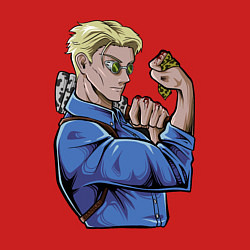 Свитшот хлопковый мужской Магическая битва Нанами Кенто битва, цвет: красный — фото 2