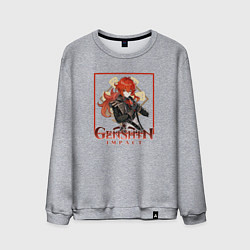 Свитшот хлопковый мужской Дилюк Рагнвиндр, цвет: меланж