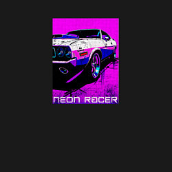 Свитшот хлопковый мужской Neon racer, цвет: черный — фото 2