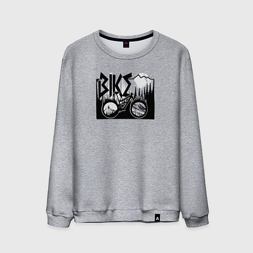 Мужской свитшот Bike mtb / Меланж – фото 1