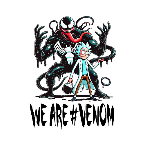 Мужской свитшот We are Venom - Rick / Белый – фото 3