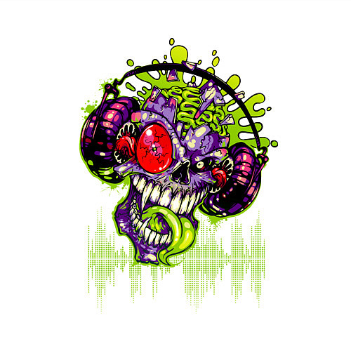 Мужской свитшот DJ Zombie / Белый – фото 3