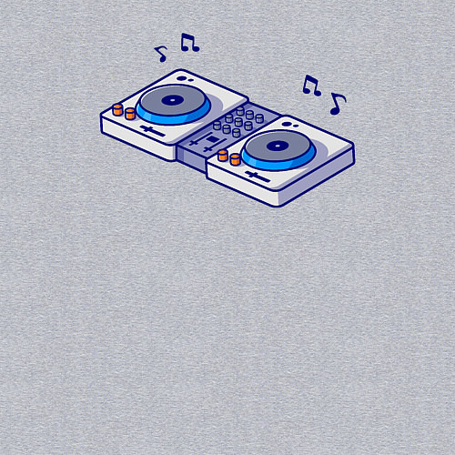 Мужской свитшот Диджейский пульт / Меланж – фото 3