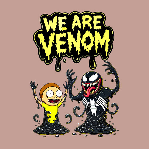 Мужской свитшот We are Venom - meme / Пыльно-розовый – фото 3