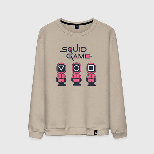 Мужской свитшот Squid games / Миндальный – фото 1