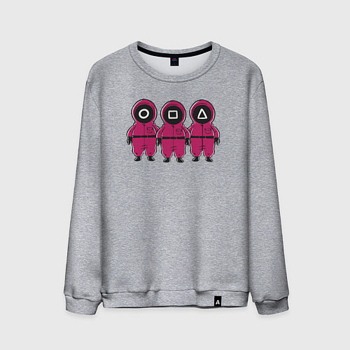 Мужской свитшот Три охранника / Меланж – фото 1