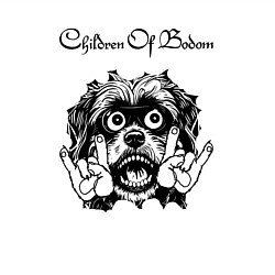 Свитшот хлопковый мужской Children of Bodom - rock dog, цвет: белый — фото 2