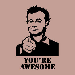 Свитшот хлопковый мужской Билл Мюррей - ты потрясен, цвет: пыльно-розовый — фото 2