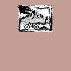 Свитшот хлопковый мужской Туры на природе, цвет: пыльно-розовый — фото 2