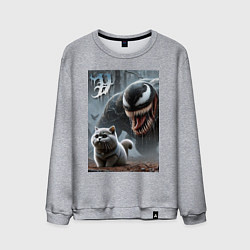 Мужской свитшот Venom wants to move into a purebred cat