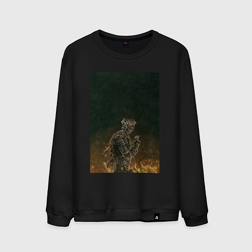 Мужской свитшот Dark souls рыцарь / Черный – фото 1