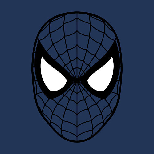 Мужской свитшот Человек паук очертания / Тёмно-синий – фото 3