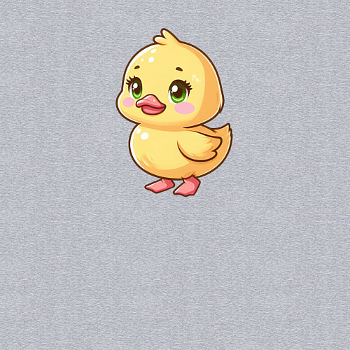 Мужской свитшот Желтая уточка / Меланж – фото 3