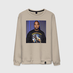 Мужской свитшот Канье Уэст пивозавр