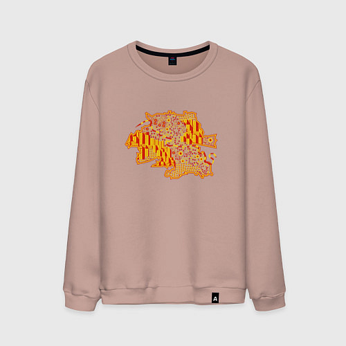 Мужской свитшот Тюмень / Пыльно-розовый – фото 1