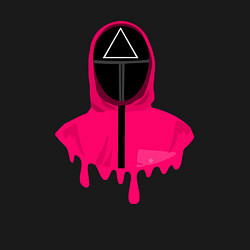 Свитшот хлопковый мужской Розовый надзиратель, цвет: черный — фото 2