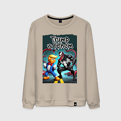 Мужской свитшот Веном против Дональда Трампа - нейроарт