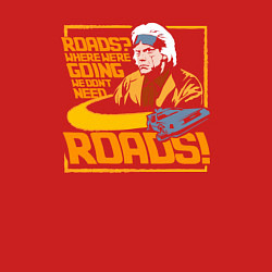 Свитшот хлопковый мужской Нам не нужны дороги, цвет: красный — фото 2