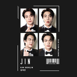 Свитшот хлопковый мужской Jin bts 4cut, цвет: черный — фото 2