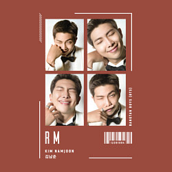 Свитшот хлопковый мужской Namjoon bts 4cut, цвет: кирпичный — фото 2