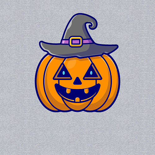 Мужской свитшот Тыковка в шляпке / Меланж – фото 3