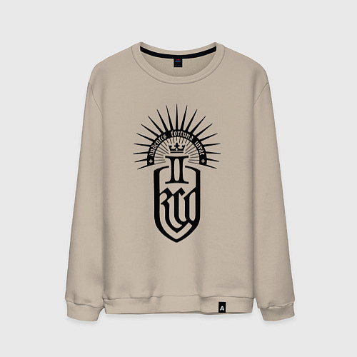 Мужской свитшот Kingdome come - deliverance 2 черный / Миндальный – фото 1
