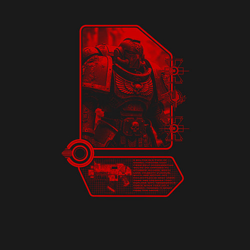 Мужской свитшот Космодесантник в красном цвете / Черный – фото 3