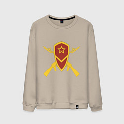 Мужской свитшот Мотострелковые войска: эмблема со щитом