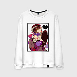 Свитшот хлопковый мужской Туалетный мальчик Ханако, цвет: белый