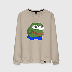 Свитшот хлопковый мужской Пепе добри, цвет: миндальный