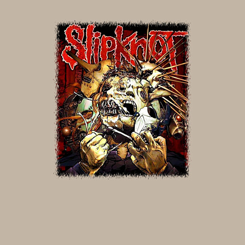 Мужской свитшот Слипкнот маски / Миндальный – фото 3