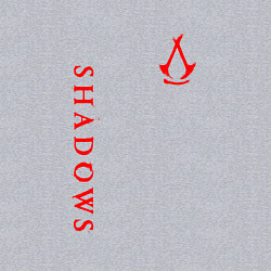 Свитшот хлопковый мужской Assassins creed - shadows red, цвет: меланж — фото 2