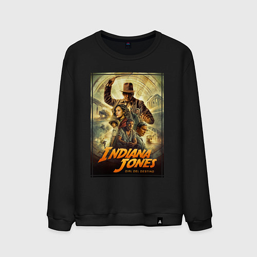 Мужской свитшот Indiana Jones and the dial of destiny / Черный – фото 1