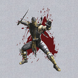 Свитшот хлопковый мужской Scorpion Mortal Kombat, цвет: меланж — фото 2