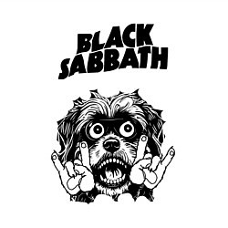 Свитшот хлопковый мужской Black Sabbath - rock dog, цвет: белый — фото 2